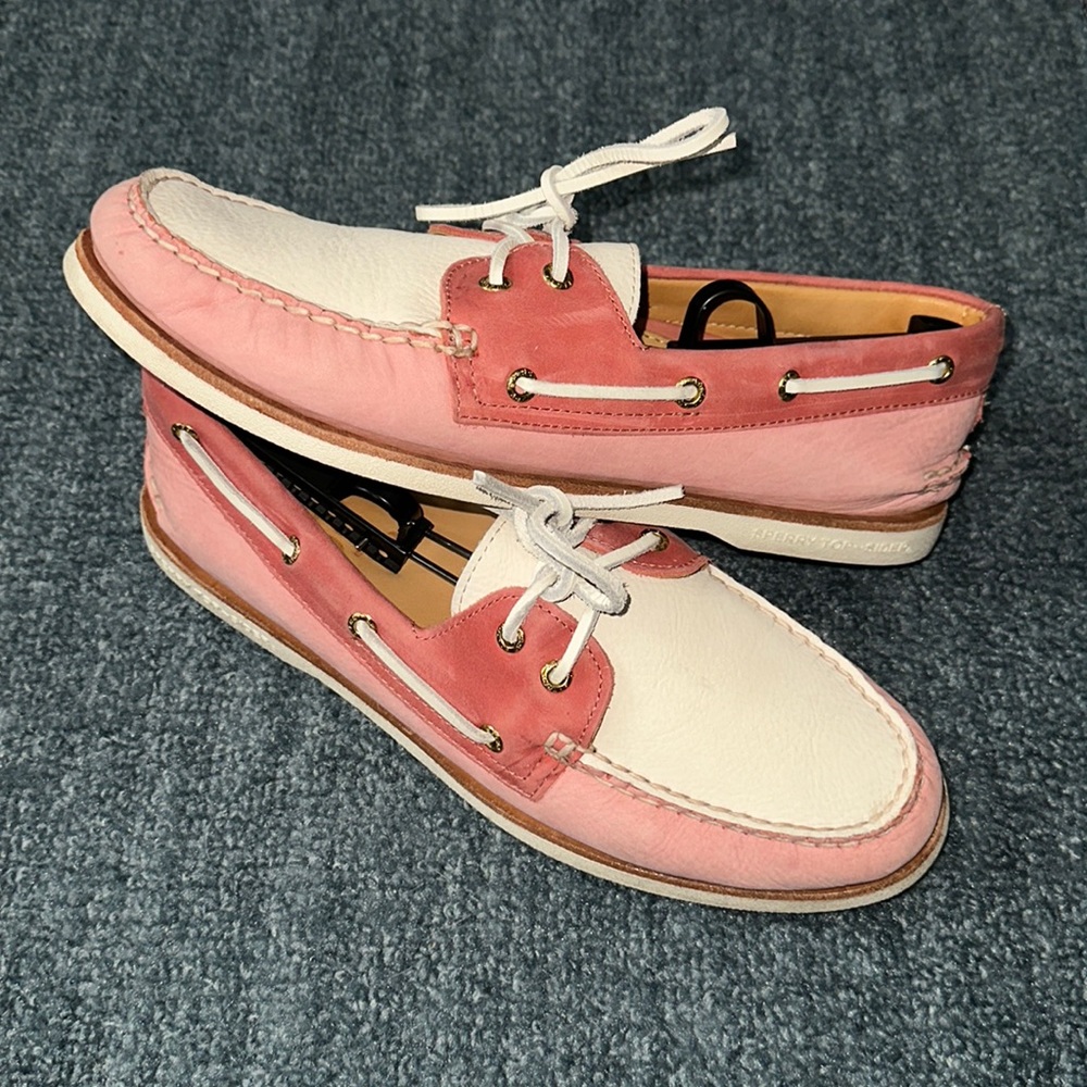 SPERRY GOLD CUP Pink Boat Shoes - Sz 12